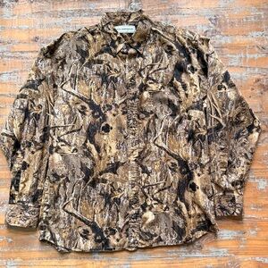 Bit & Bridal Deer AOP camouflage Button-Up Shirt